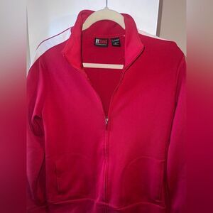 New York & Company Vibrant Red Bomber Jacket